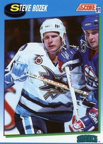 #556 Steve Bozek - San Jose Sharks - 1991-92 Score Canadian Hockey