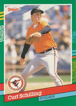 #556 Curt Schilling - Baltimore Orioles - 1991 Donruss Baseball