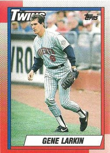 #556 Gene Larkin - Minnesota Twins - 1990 Topps Baseball