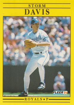#556 Storm Davis - Kansas City Royals - 1991 Fleer Baseball