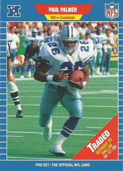 #556 Paulalmer - Dallas Cowboys - 1989 Pro Set Football