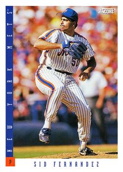 #556 Sid Fernandez - New York Mets - 1993 Score Baseball