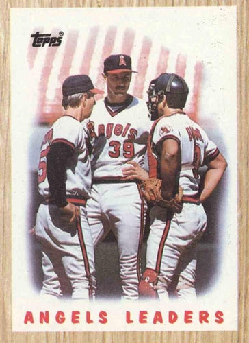 #556 Angels Leaders - California Angels - 1987 Topps Baseball