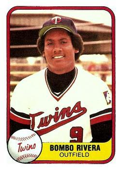 #556 Bombo Rivera - Minnesota Twins - 1981 Fleer Baseball