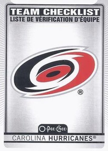 #556 Carolina Hurricanes - Carolina Hurricanes - 2021-22 O-Pee-Chee Hockey