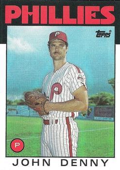 #556 John Denny - Philadelphia Phillies - 1986 Topps Baseball