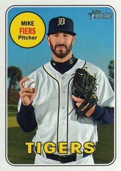 #556 Mike Fiers - Detroit Tigers - 2018 Topps Heritage Baseball