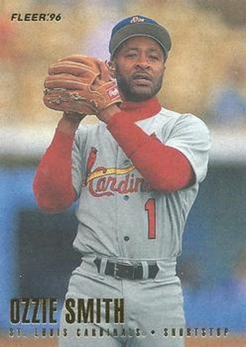 #556 Ozzie Smith - St. Louis Cardinals - 1996 Fleer Baseball