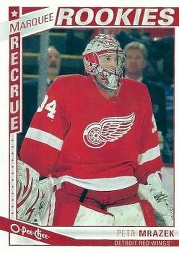 #556 Petr Mrazek - Detroit Red Wings - 2013-14 O-Pee-Chee Hockey