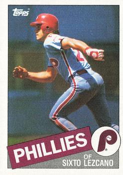 #556 Sixto Lezcano - Philadelphia Phillies - 1985 Topps Baseball