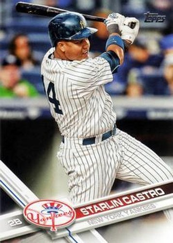 #556 Starlin Castro - New York Yankees - 2017 Topps Baseball