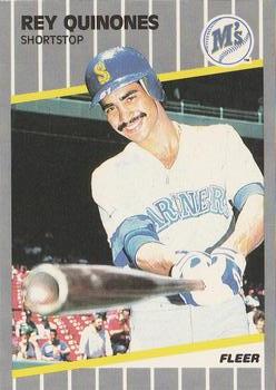 #556 Rey Quinones - Seattle Mariners - 1989 Fleer Baseball