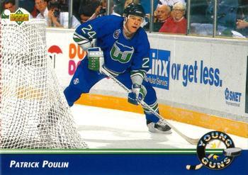 #557 Patrick Poulin - Hartford Whalers - 1992-93 Upper Deck Hockey