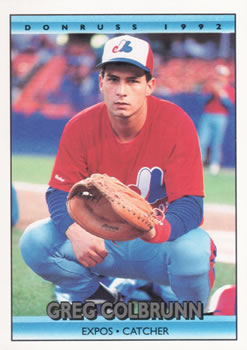 #557 Greg Colbrunn - Montreal Expos - 1992 Donruss Baseball