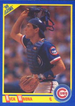 #557 Rick Wrona - Chicago Cubs - 1990 Score Baseball