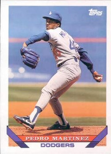 #557 Pedro Martinez - Los Angeles Dodgers - 1993 Topps Baseball