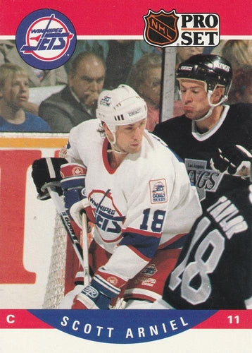 #557 Scott Arniel - Winnipeg Jets - 1990-91 Pro Set Hockey