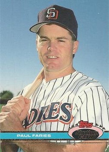 #557 Paul Faries - San Diego Padres - 1991 Stadium Club Baseball