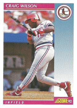 #557 Craig Wilson - St. Louis Cardinals - 1992 Score Baseball