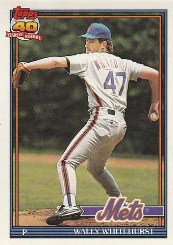 #557 Wally Whitehurst - New York Mets - 1991 O-Pee-Chee Baseball