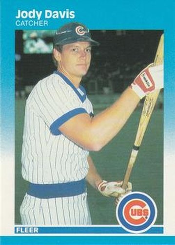 #557 Jody Davis - Chicago Cubs - 1987 Fleer Baseball