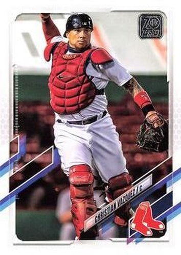 #557 Christian Vazquez - Boston Red Sox - 2021 Topps Baseball