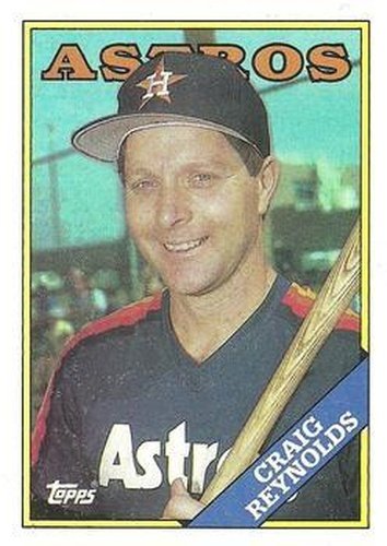 #557 Craig Reynolds - Houston Astros - 1988 Topps Baseball