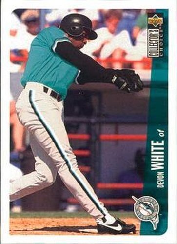 #557 Devon White - Florida Marlins - 1996 Collector's Choice Baseball