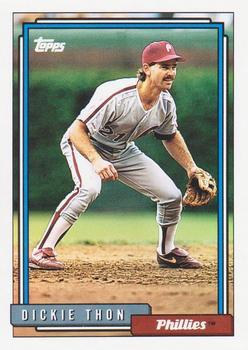 #557 Dickie Thon - Philadelphia Phillies - 1992 Topps Baseball