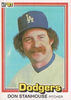 #557 Don Stanhouse - Los Angeles Dodgers - 1981 Donruss Baseball