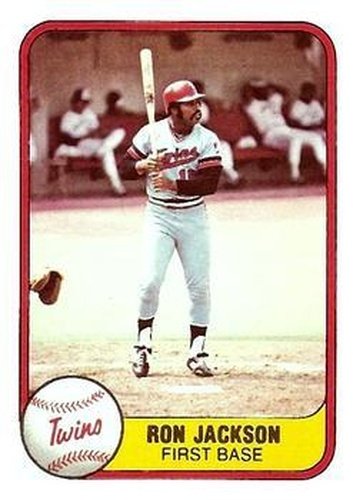 #557 Ron Jackson - Minnesota Twins - 1981 Fleer Baseball