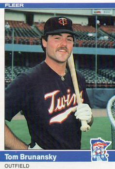 #557 Tom Brunansky - Minnesota Twins - 1984 Fleer Baseball