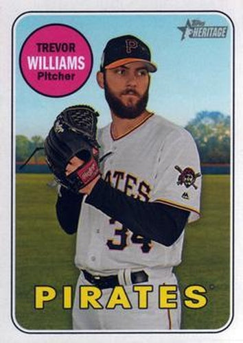 #557 Trevor Williams - Pittsburgh Pirates - 2018 Topps Heritage Baseball