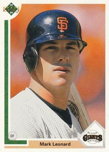 #557 Mark Leonard - San Francisco Giants - 1991 Upper Deck Baseball