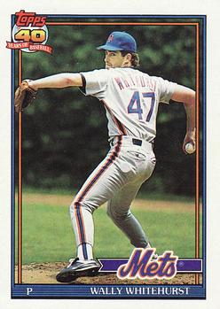 #557 Wally Whitehurst - New York Mets - 1991 Topps Baseball