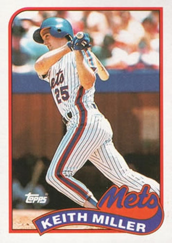 #557 Keith Miller - New York Mets - 1989 Topps Baseball