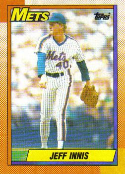 #557 Jeff Innis - New York Mets - 1990 Topps Baseball