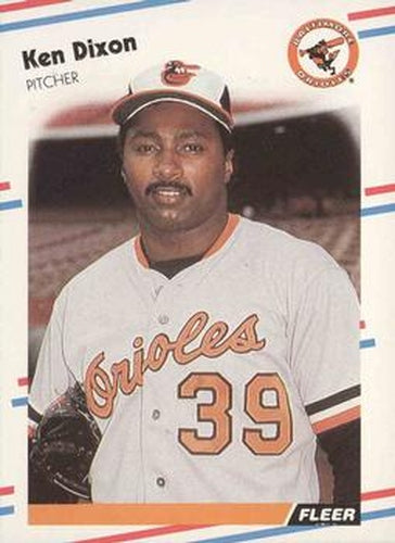 #557 Ken Dixon - Baltimore Orioles - 1988 Fleer Baseball