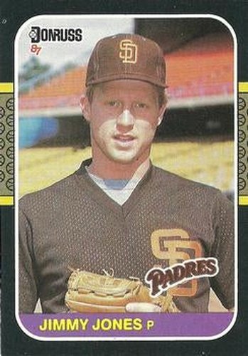 #557 Jimmy Jones - San Diego Padres - 1987 Donruss Baseball