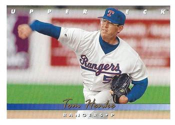 #557 Tom Henke - Texas Rangers - 1993 Upper Deck Baseball