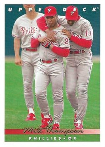 #558 Milt Thompson - Philadelphia Phillies - 1993 Upper Deck Baseball