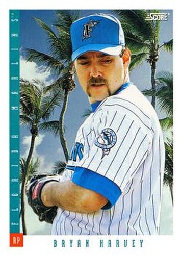 #558 Bryan Harvey - Florida Marlins - 1993 Score Baseball