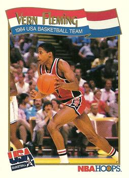 #558 Vern Fleming - USA - 1991-92 Hoops Basketball