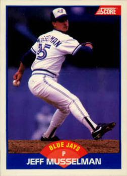 #558 Jeff Musselman - Toronto Blue Jays - 1989 Score Baseball