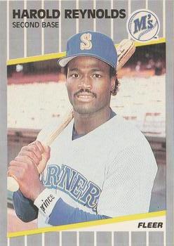 #558 Harold Reynolds - Seattle Mariners - 1989 Fleer Baseball