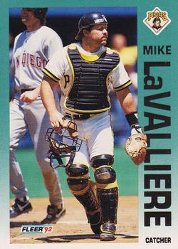 #558 Mike LaValliere - Pittsburgh Pirates - 1992 Fleer Baseball