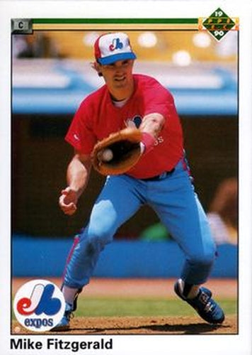 #558 Mike Fitzgerald - Montreal Expos - 1990 Upper Deck Baseball