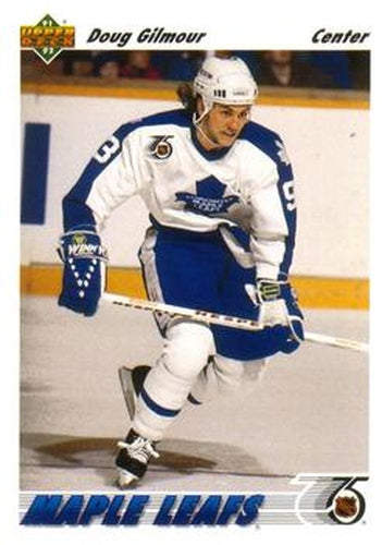#558 Doug Gilmour - Toronto Maple Leafs - 1991-92 Upper Deck Hockey
