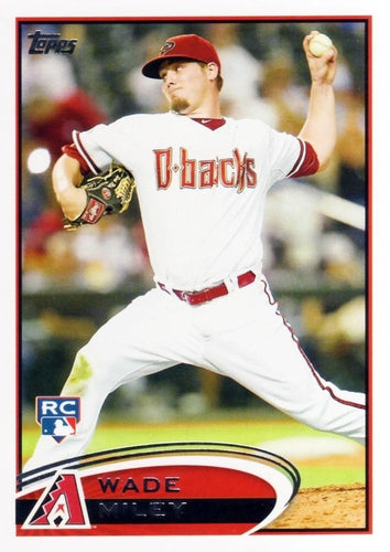 #558 Wade Miley - Arizona Diamondbacks - 2012 Topps Baseball