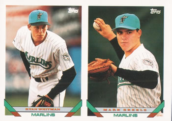 #558 Ryan Whitman / Mark Skeels - Florida Marlins - 1993 Topps Baseball